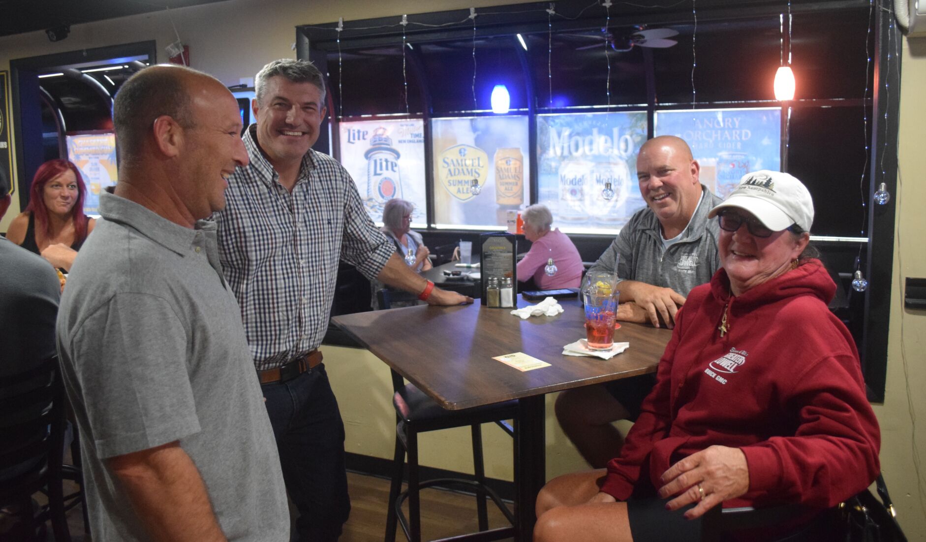 Bright campaigns in Laconia for congressional seat